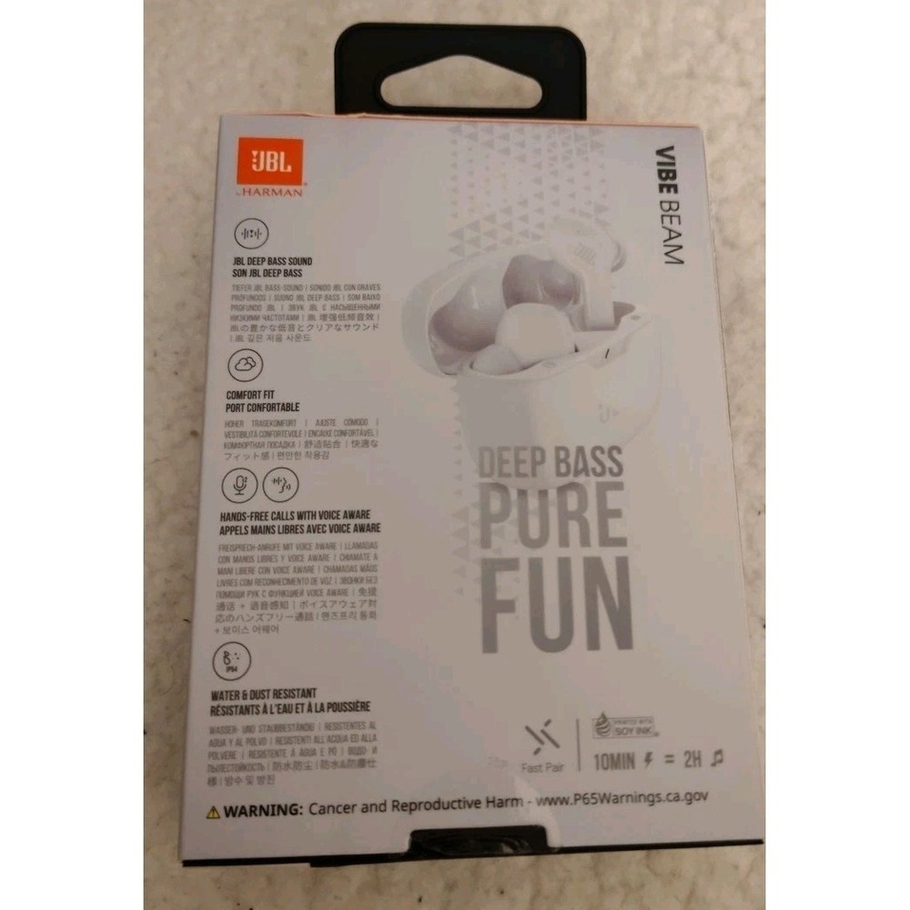 NEW JBL Vibe Beam Perfect Fit Wireless Deep Bass Sound Earbuds Bluetooth 5.2 - Picture 7 of 10